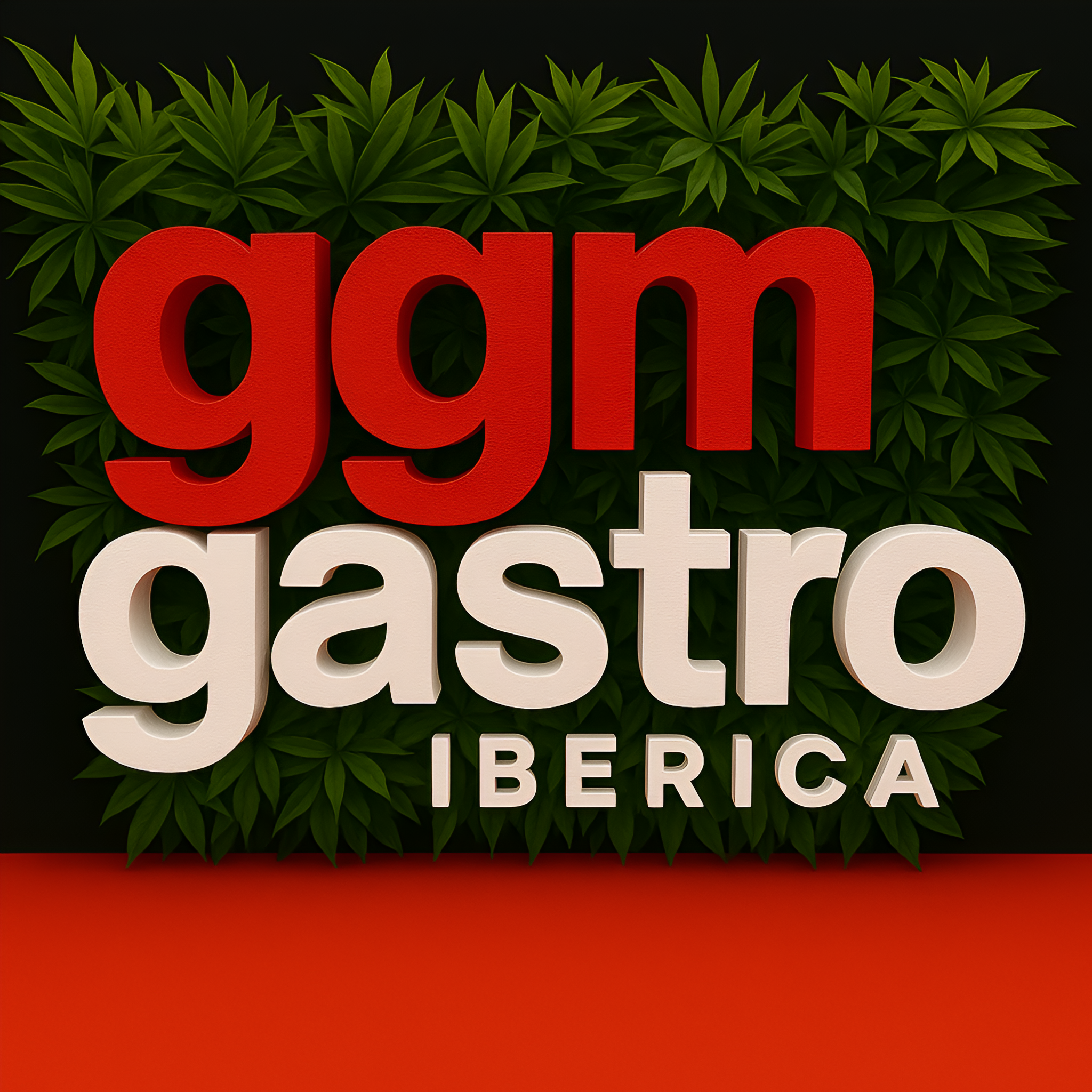 Logo with plant wall background